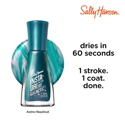 Sally Hansen Insta-Dri Galactic, acabado brillante con destellos estelares.