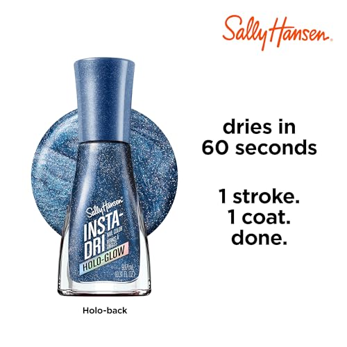 Sally Hansen Insta-Dri Holo-Glow aplicación precisa con pincel.