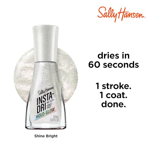 Sally Hansen Insta-Dri Holo-Glow: acabado brillante y duradero.