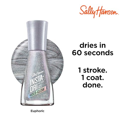 Sally Hansen Insta-Dri Holo-Glow: uñas brillantes con efecto holográfico.