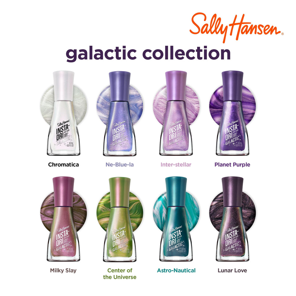 Sally Hansen Insta-Dri Planeta Purpura: acabado irisado para fiestas