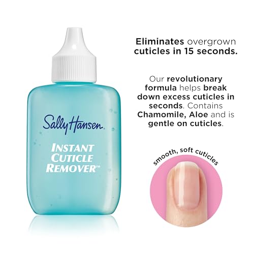 Sally Hansen Instant Cuticle Remover, aplicador, piel suave para manicura precisa.