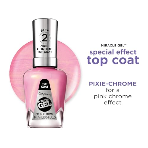 Acabado gel elegante para uñas rosa Pixie Chrome