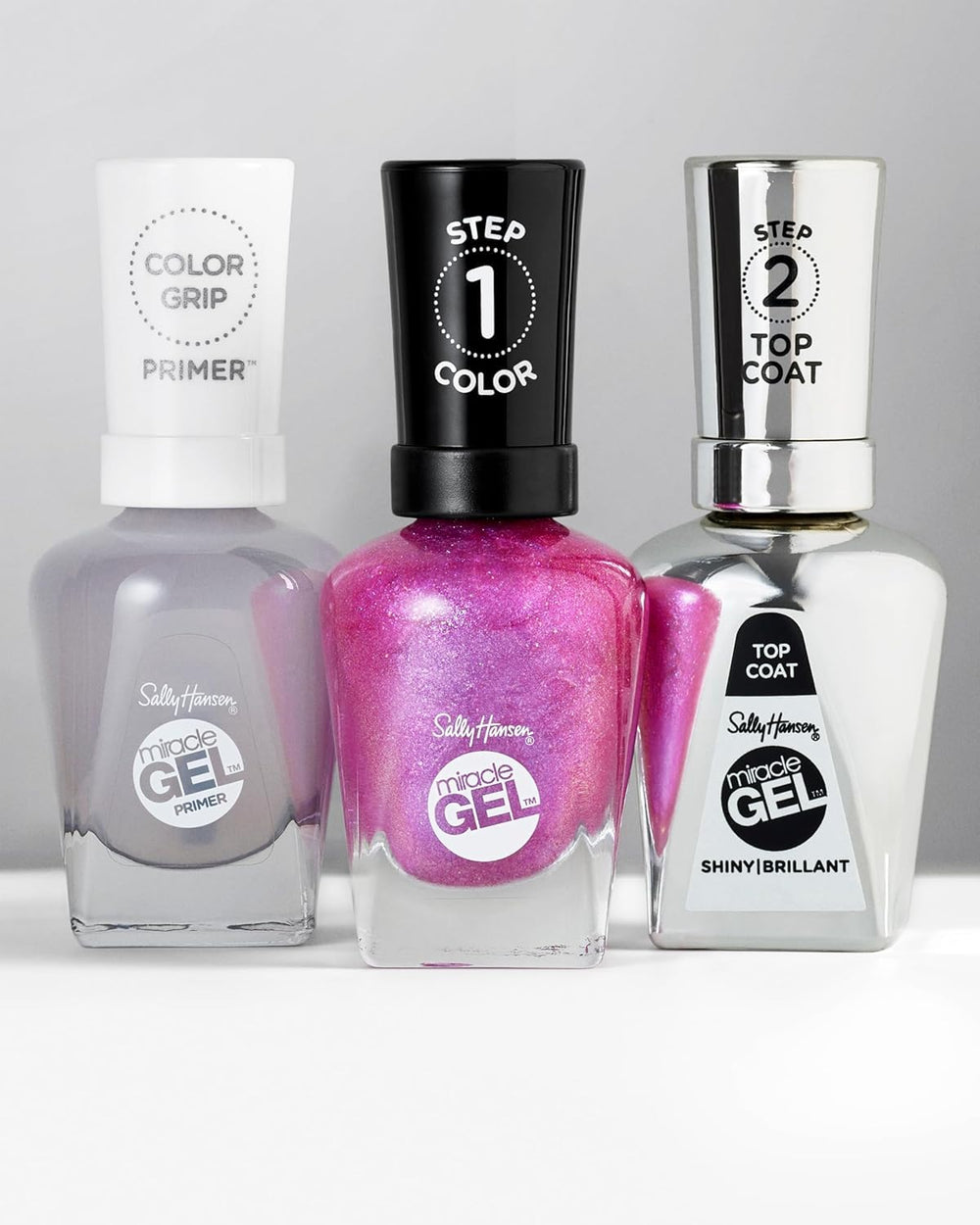 Sally Hansen Miracle Gel duración de hasta 8 días.