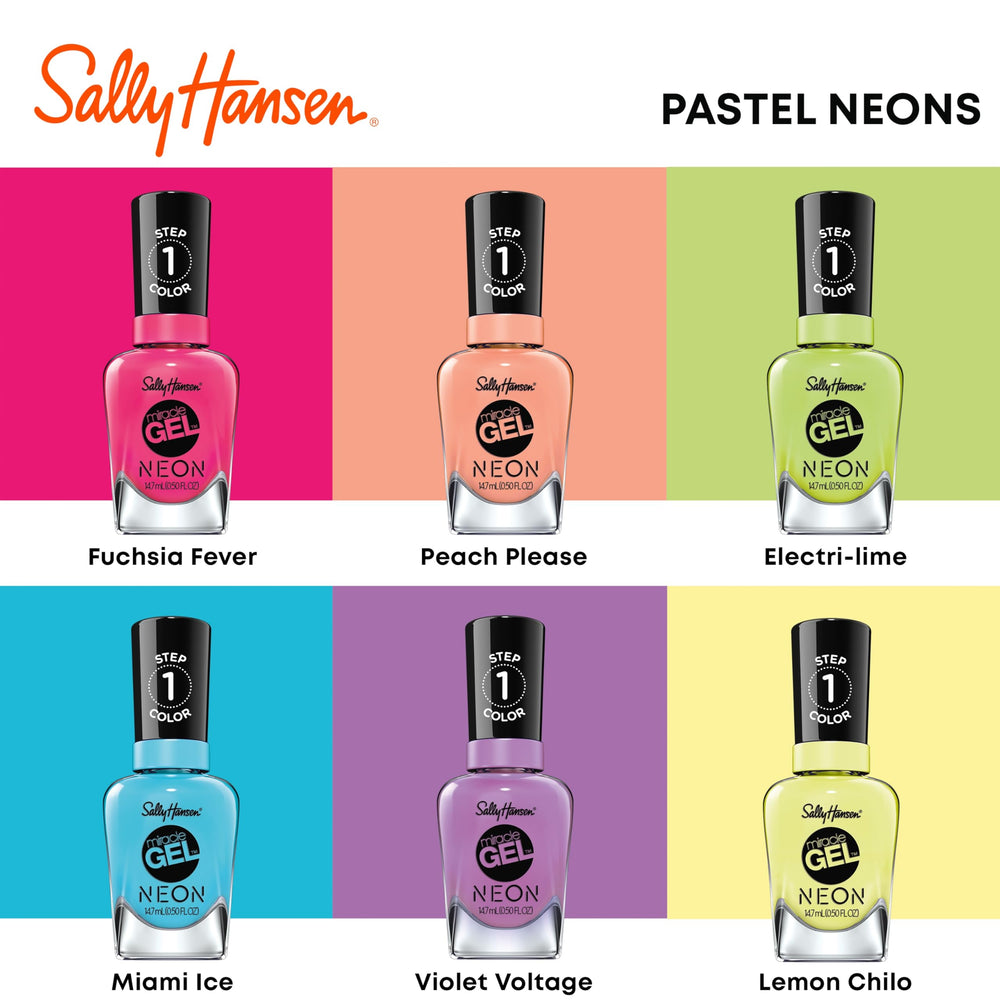Sally Hansen Miracle Gel remoción fácil con quitaesmalte tradicional.