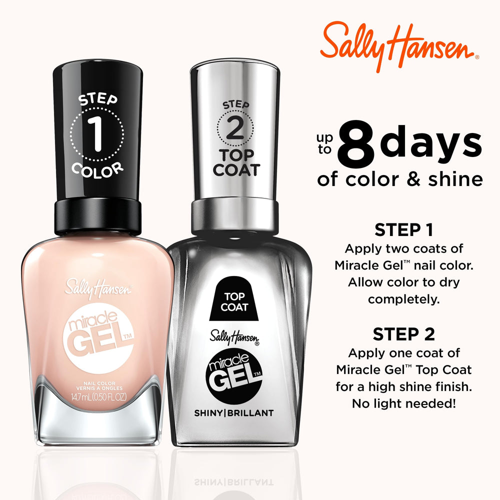 Sally Hansen Miracle Gel: sin luz UV, uso rápido y seguro