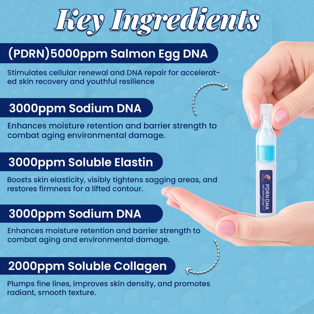 Aplicación del Sérum Salmoa DNA PDRN en la palma de la mano.