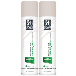 Salon Grafix spray modelador de cabello con botella para fijación duradera.