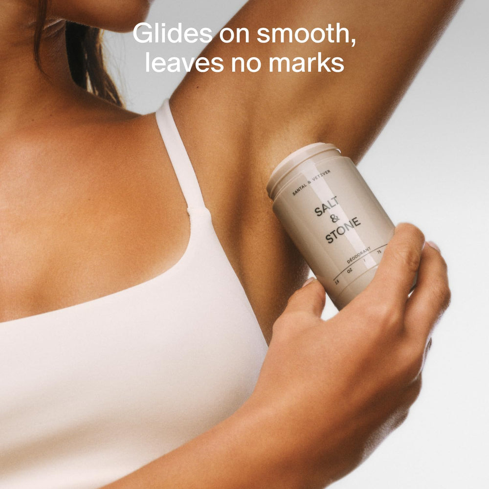 Salt & Stone seaweed extracts ingredient highlight indicates gentle hydration for daily wear.