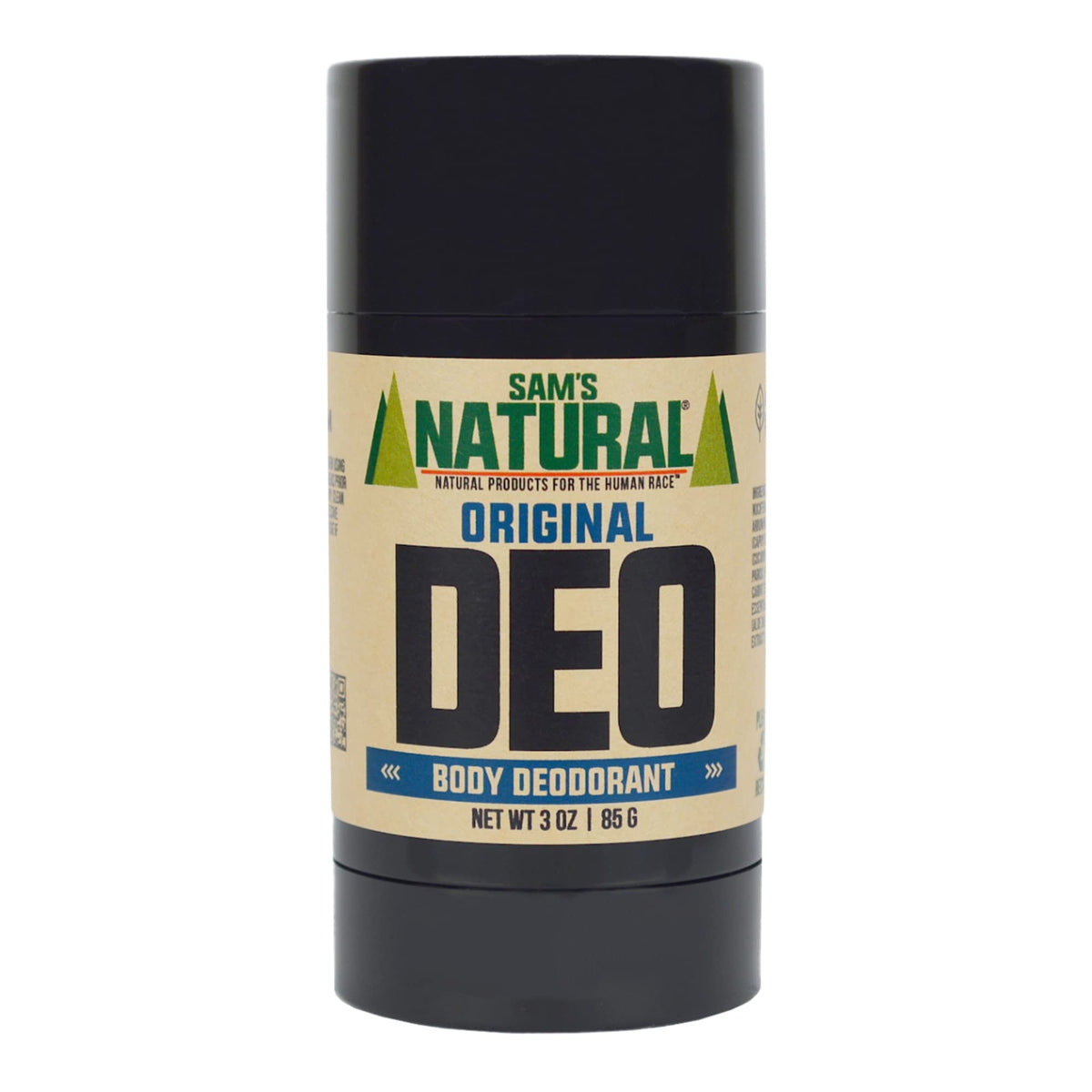 Sam's Desodorante Original frasco visto de frente, ideal para uso diario.