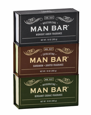 San Francisco Soap Company Man Bar regalo tres barras, ideal para sorprender