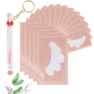 Parche ocular de gel SANARITA rosado, cómodo y sin pelusa para extensiones.