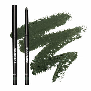 Sandstone Scandinavia delineador verde impermeable para un look duradero.