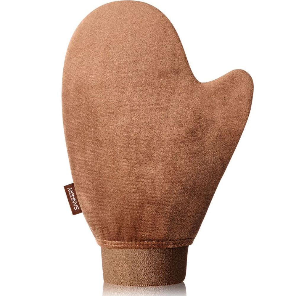 Sanfery guante autobronceador textura terciopelo para aplicación uniforme