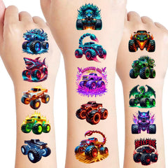 Tatuajes camiones monstruo iluminados de Sanki94 para fiestas y sesiones de fotos