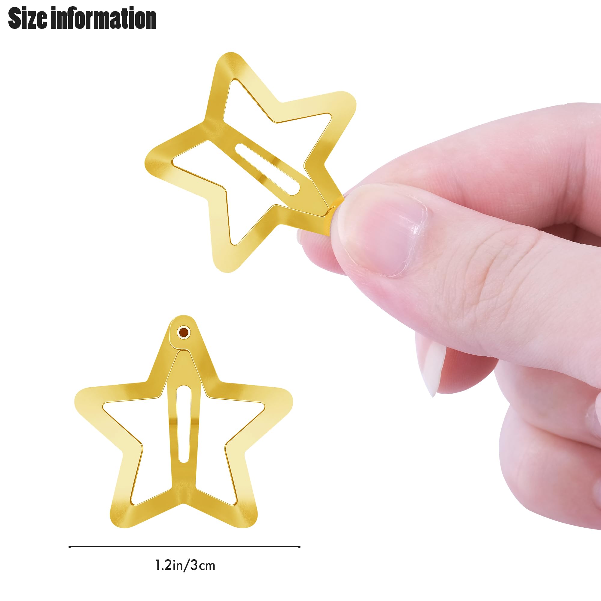 SAOROPEB estrella dorada, detalle brillante para looks de festival