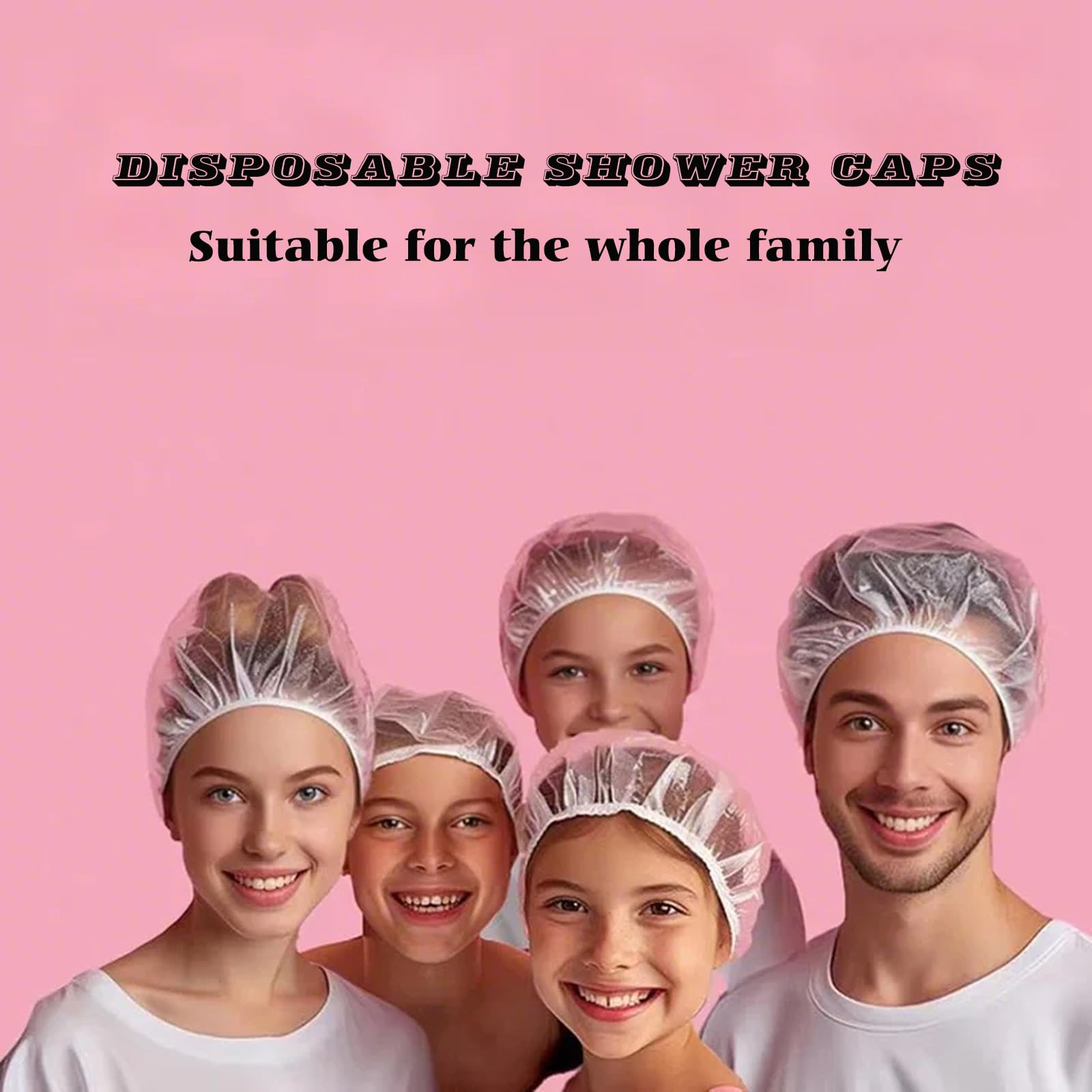SAOYOAS gorro-ducha-desechable-transparente para viaje y spa.