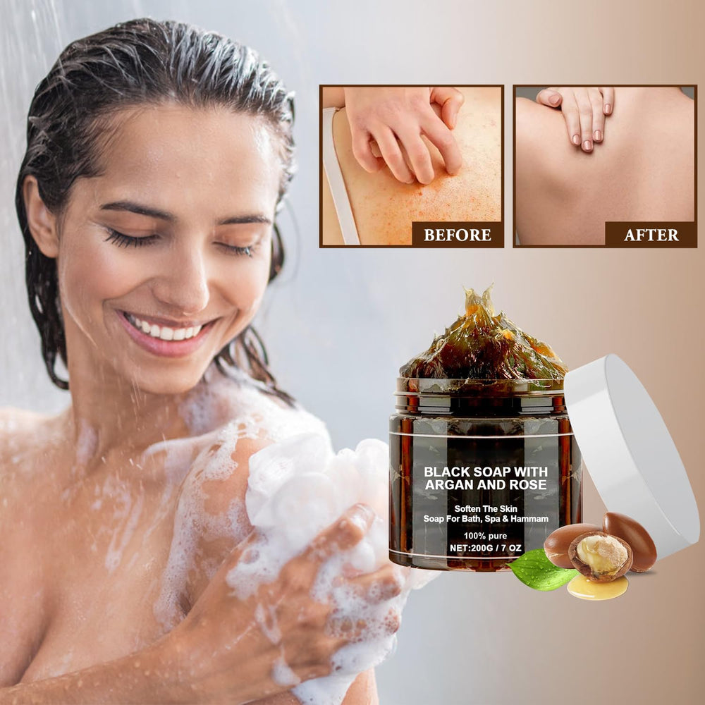 Satasiam jabon marroqui hammam: producto para ritual de limpieza marroquí.