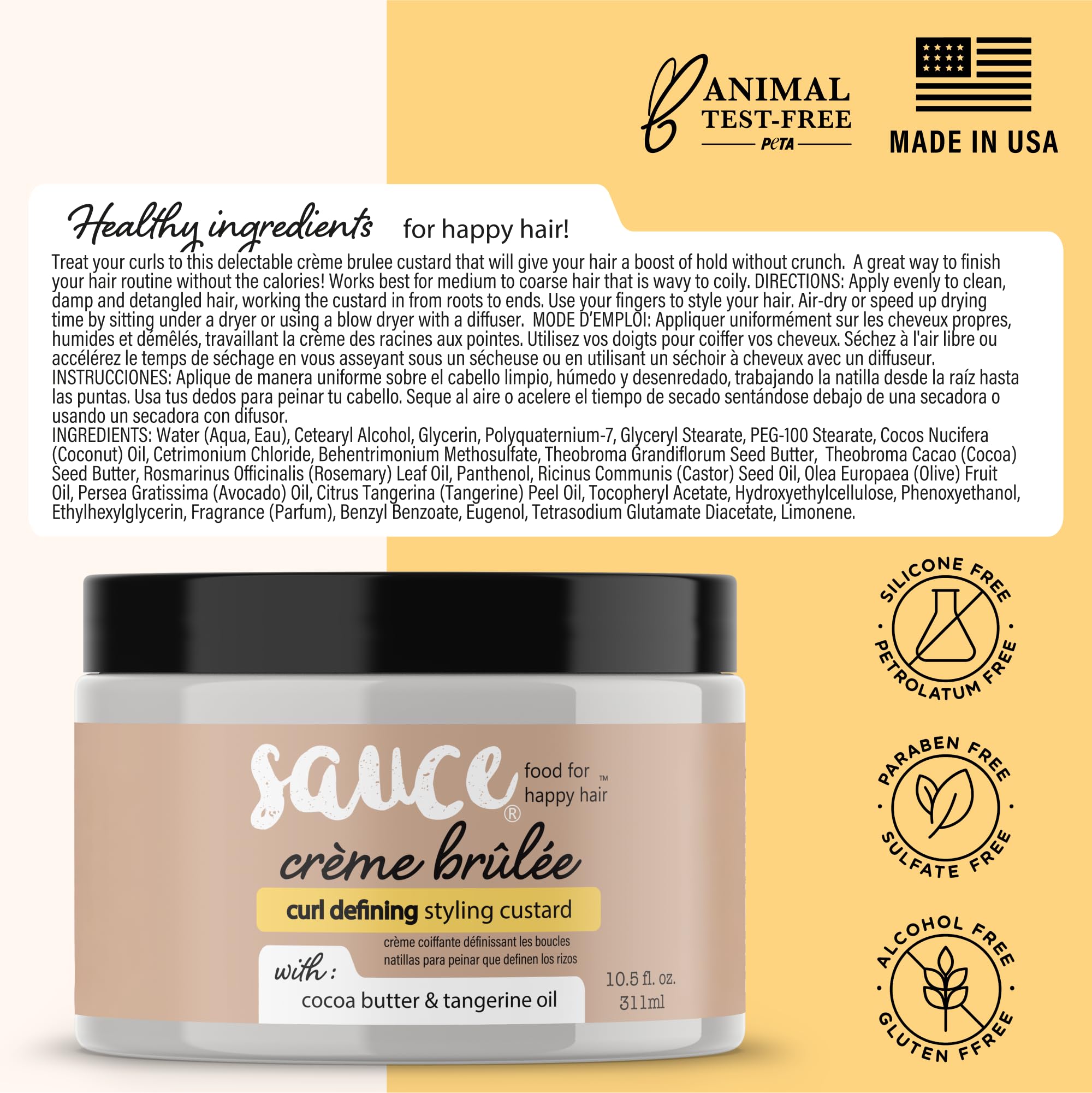 Libre de alcohol, gluten, paraben y sulfatos, SAUCE BEAUTY
