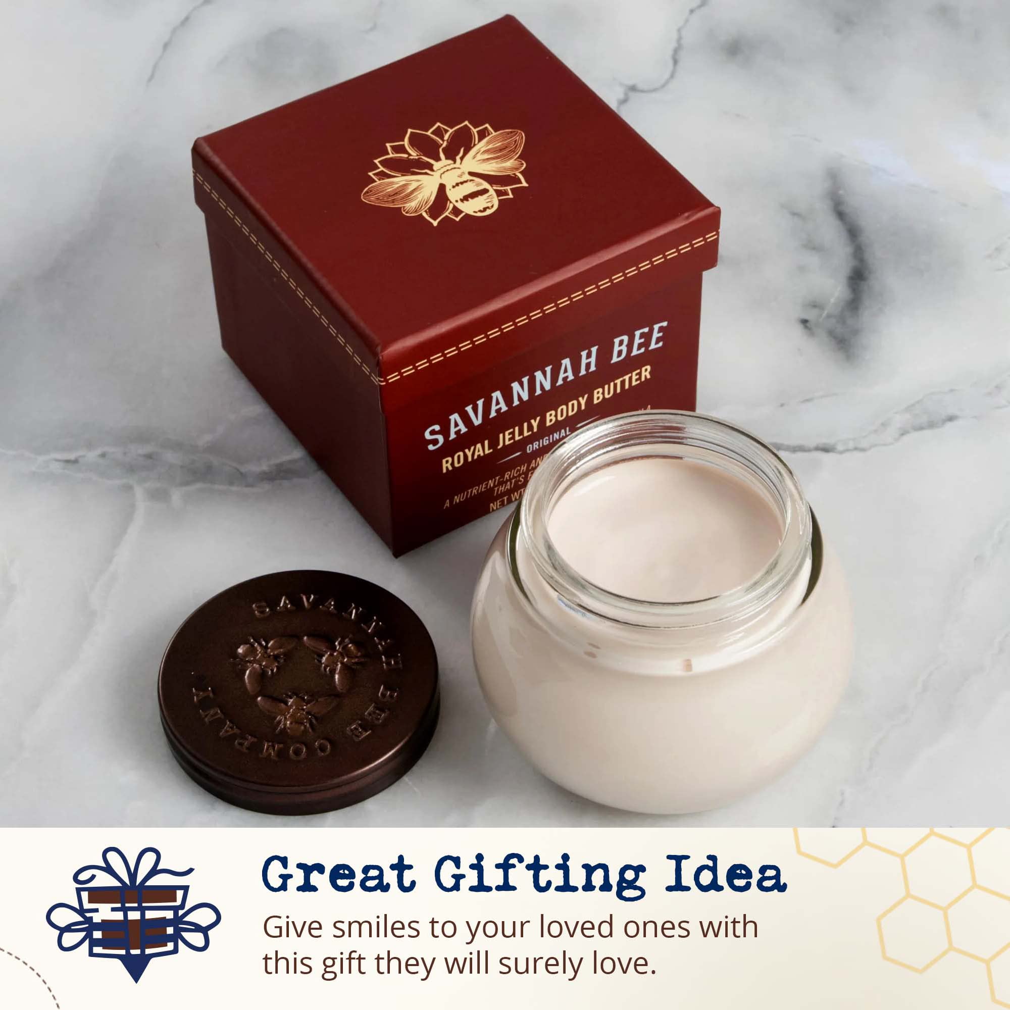 Envase elegante de regalo para la crema corporal de jalea real