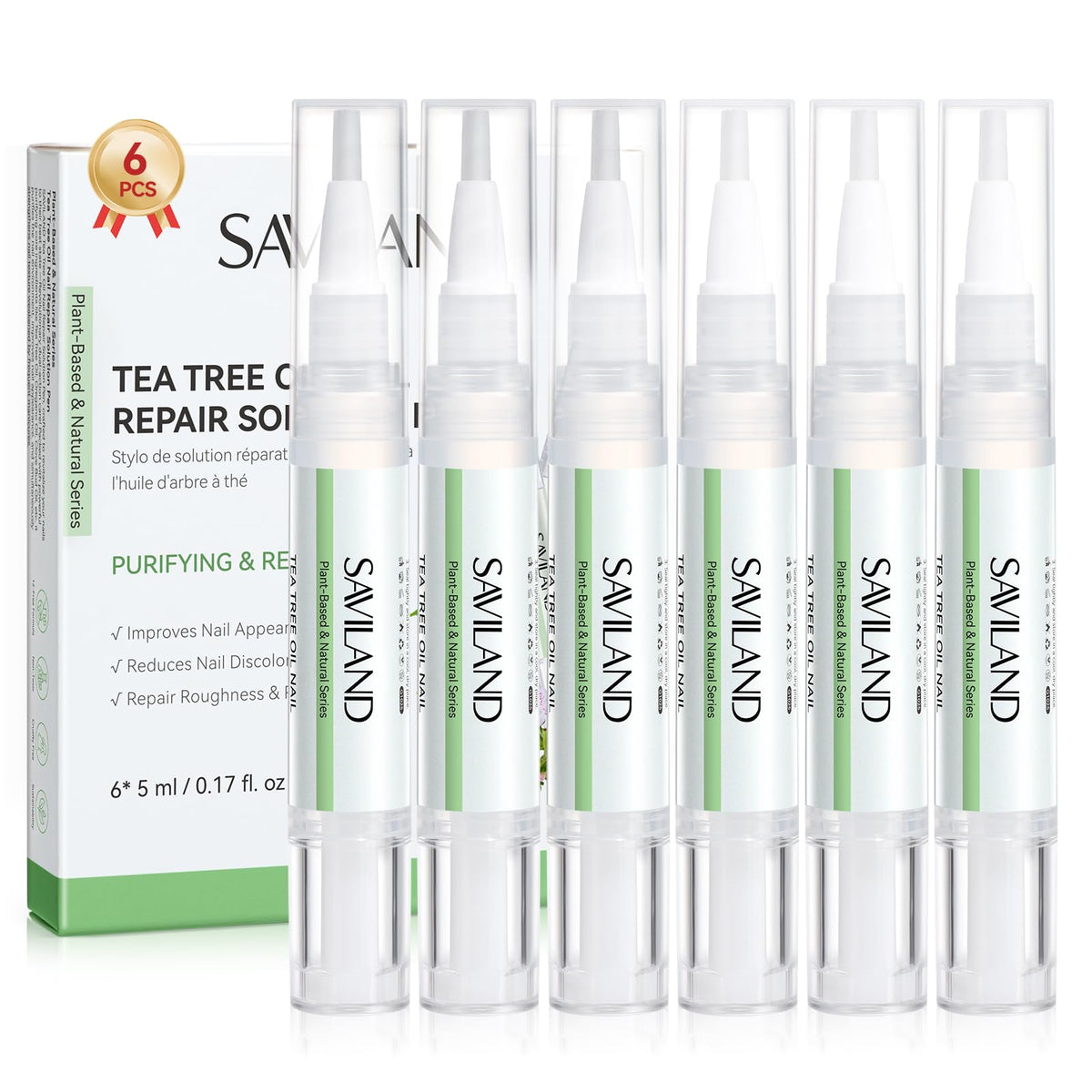 SAVILAND aceite cutícula árbol de té con aplicador para aplicación precisa