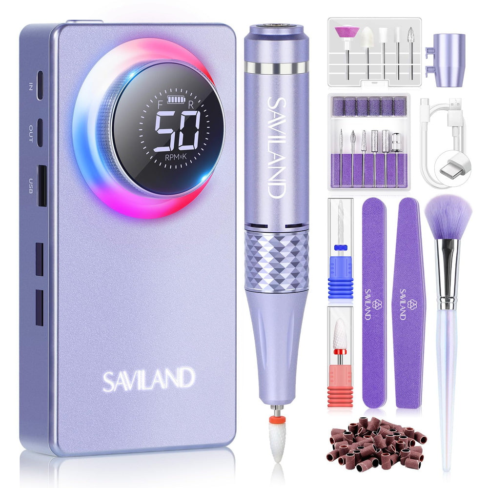 SAVILAND, velocidad de 50000 rpm para uñas, manejo profesional.