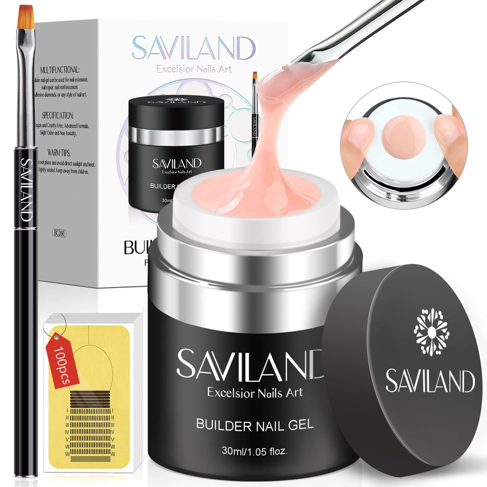 SAVILAND Builder Gel: empaque con cojín de aire para dosificación precisa