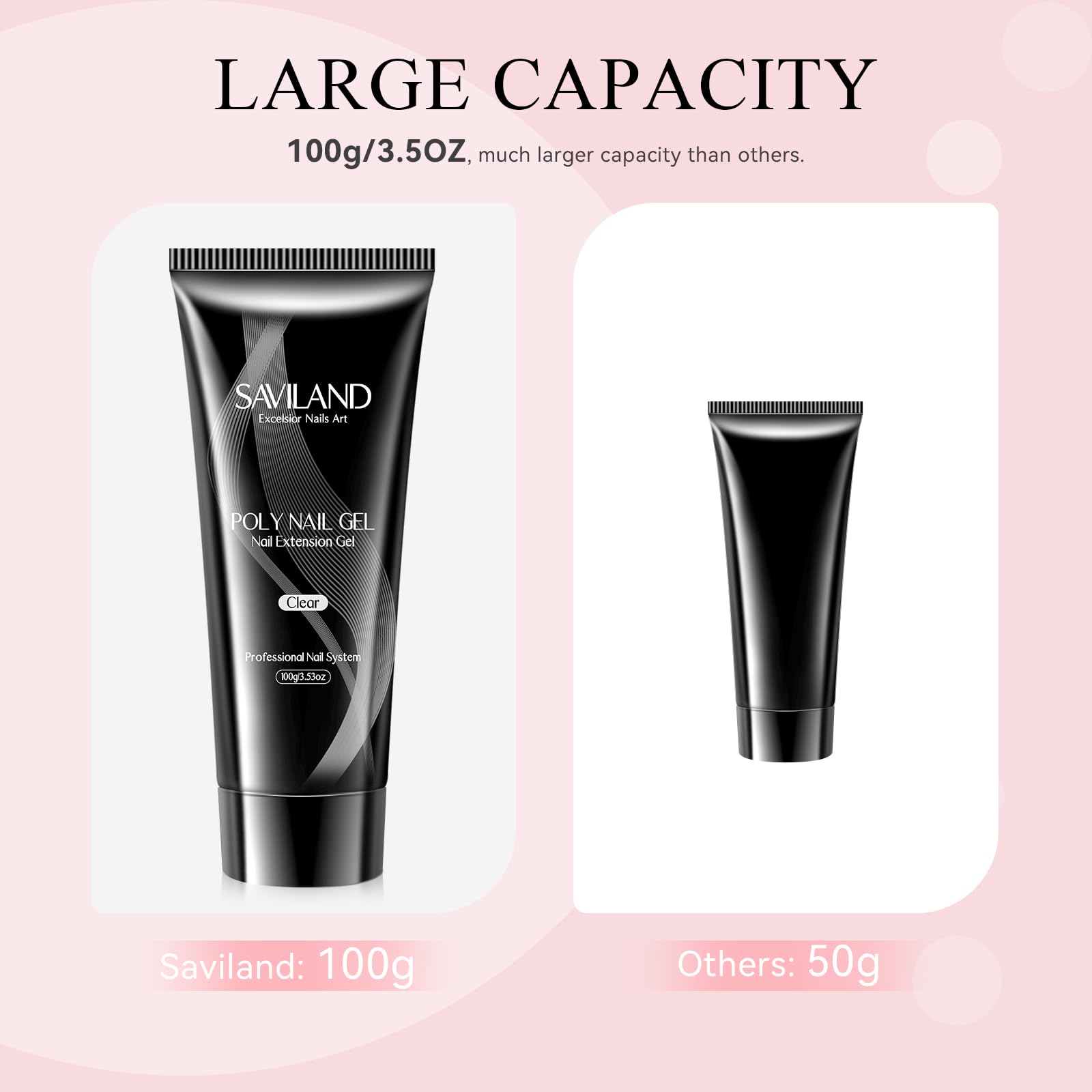 SAVILAND gel poligel transparente 100 g vegano libre de crueldad