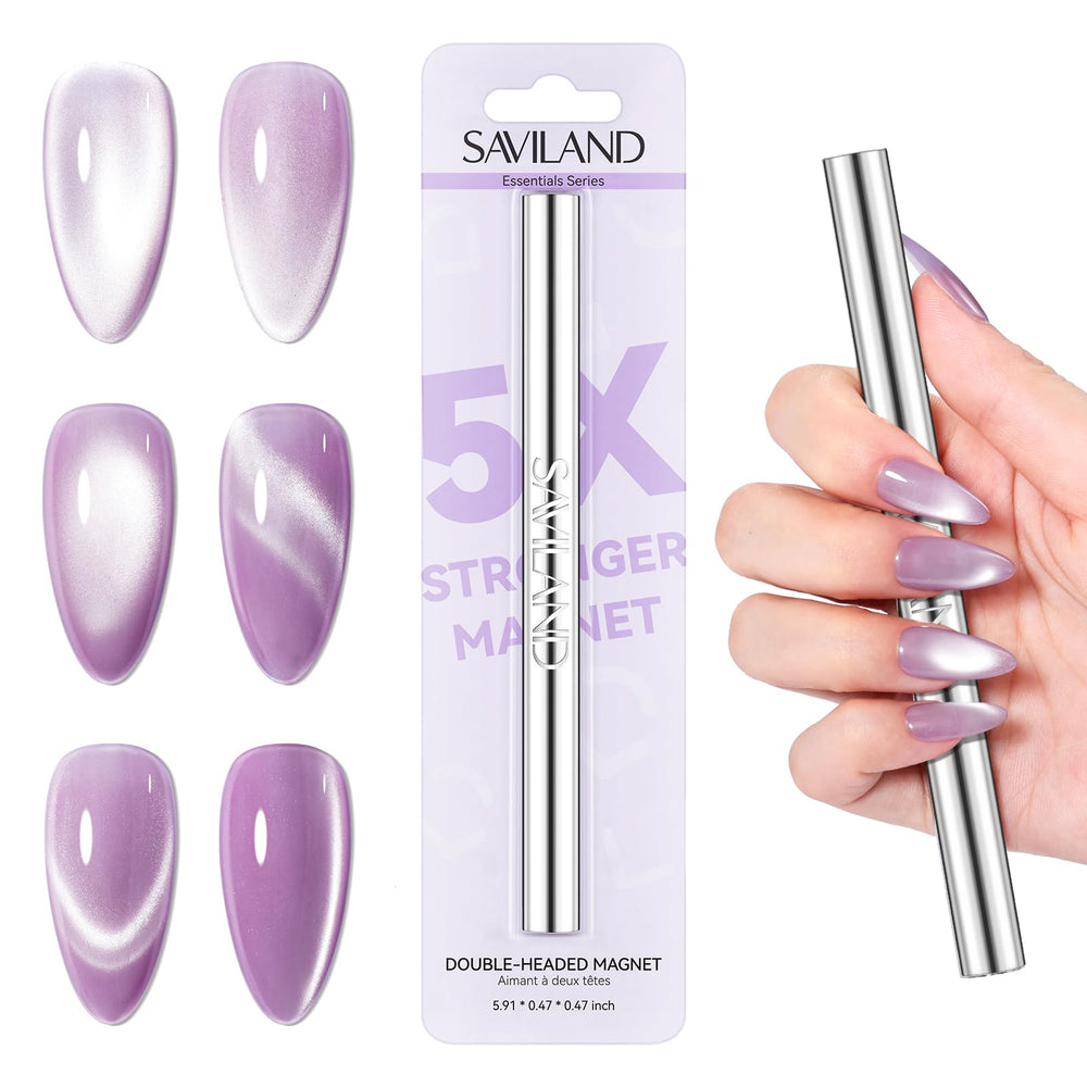 SAVILAND imán ojo de gato ergonómico para control preciso durante la manicura.