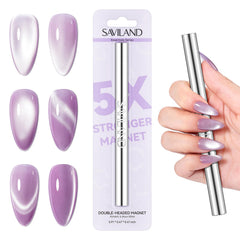 SAVILAND imán ojo de gato ergonómico para control preciso durante la manicura.