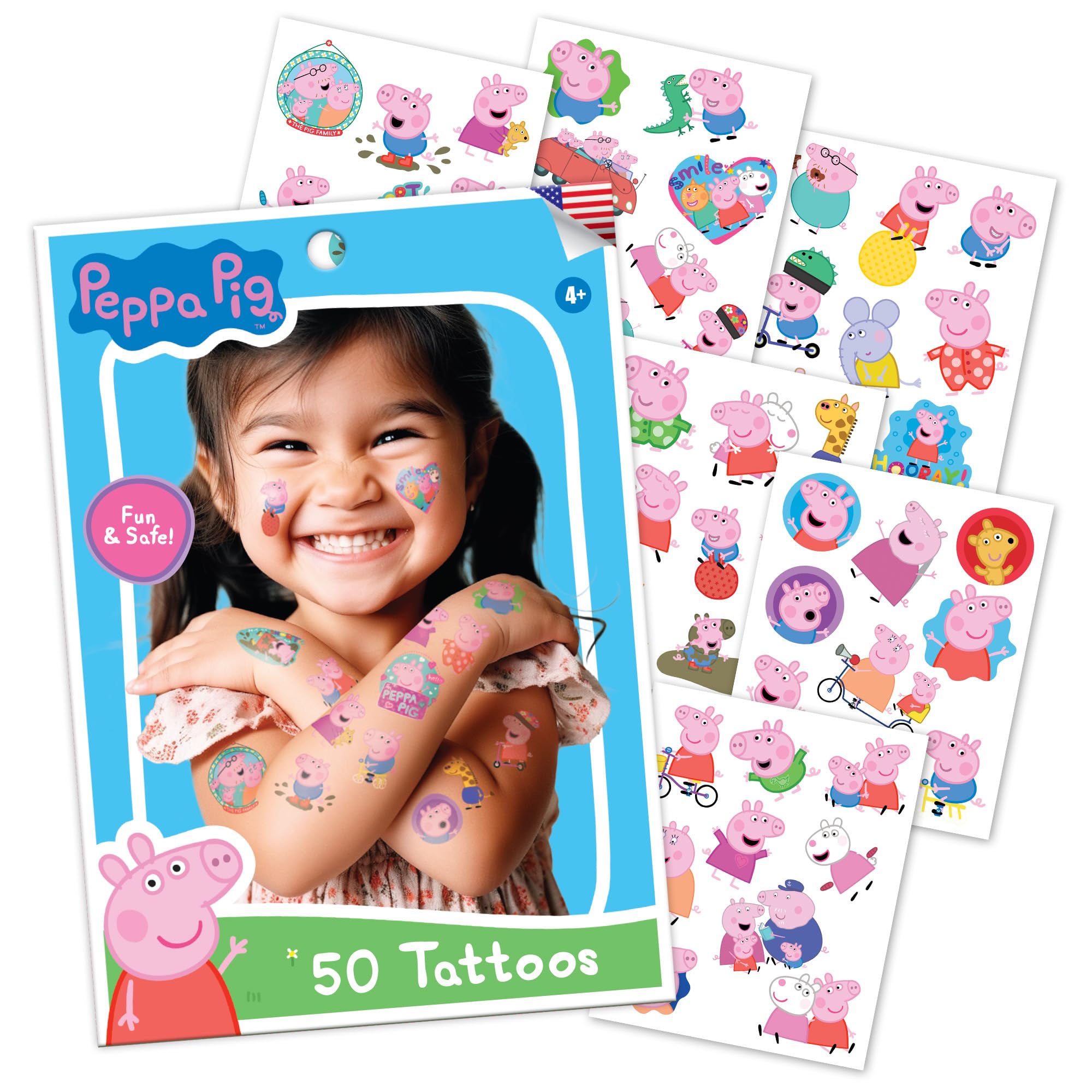 Savvi Peppa Pig tatuajes temporales para aventuras seguras en la piel
