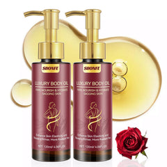 SBONFE Aceite Corporal Reafirmante en frasco, cuidado suave para la piel.