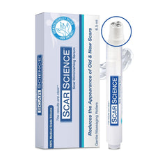 ScarScience gel silicona con rodillo Tri para masaje suave de cicatrices.