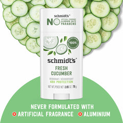 Schmidt's Pepino Fresco: textura ligera y absorción rápida