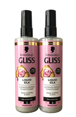 Schwarzkopf Gliss: spray acondicionador sin enjuague con keratina para reparar el cabello seco