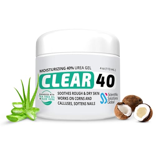 CLEAR 40 gel de urea 40% para pies, hidratación profunda.