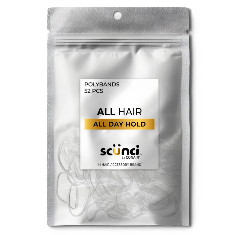 Scunci bandas claras sin daño para peinados rápidos y cabello sin marcas