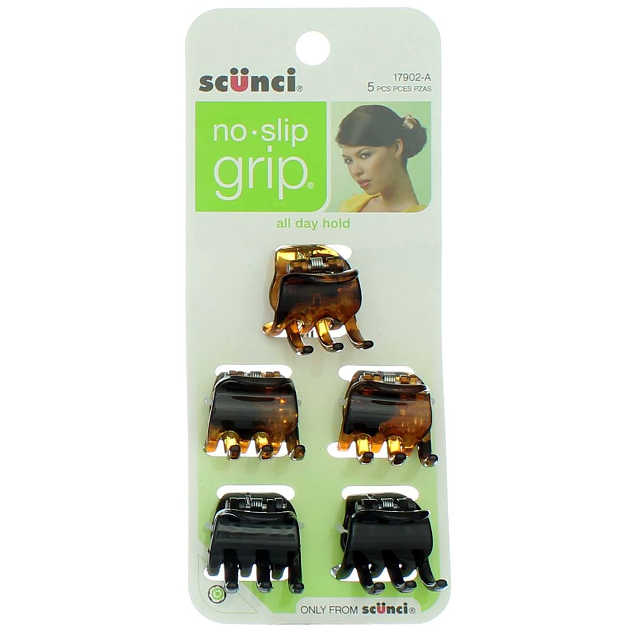 Clip Scunci para seccionar el cabello durante corte o peinado.