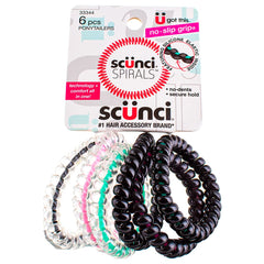 Scunci espiral con núcleo interior NS para sujeción suave y duradera