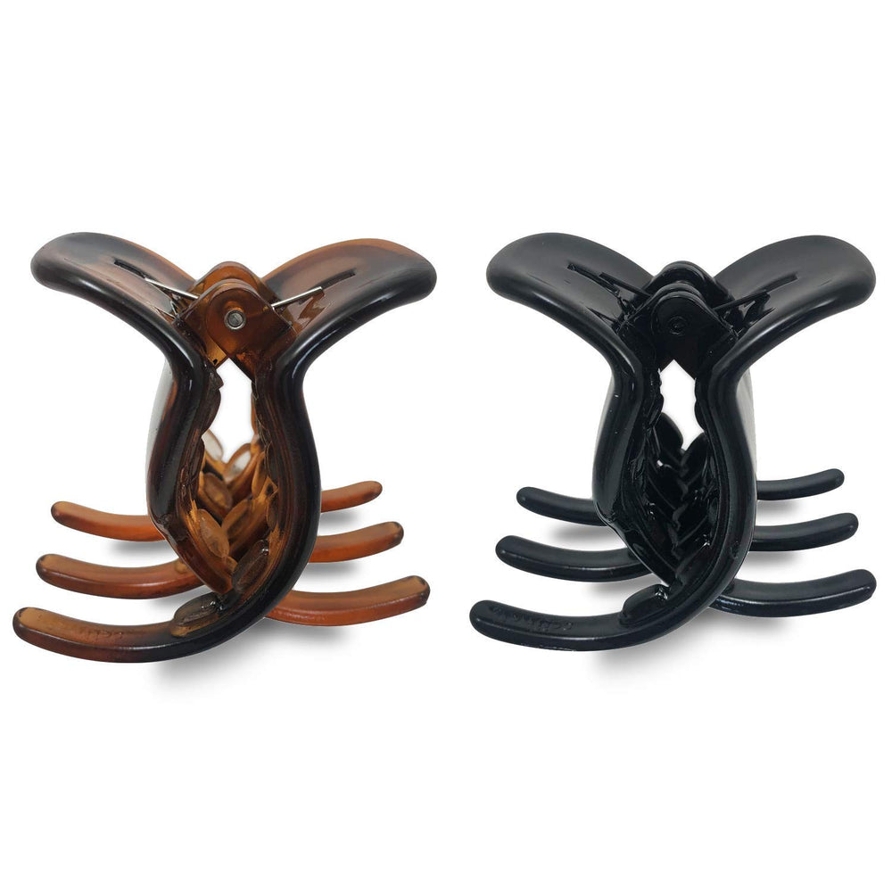 Pinza Scunci de diseño grueso con agarre robusto para recogidos y moños.