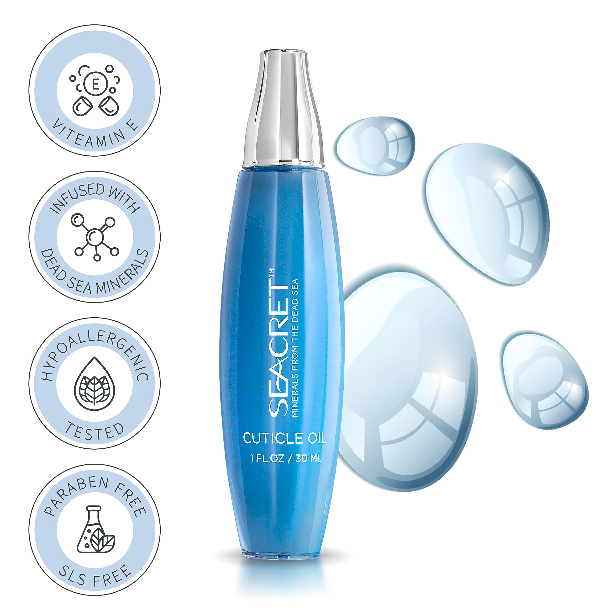 Textura seca de SEACRET Cuticle Oil que se absorbe sin dejar grasa