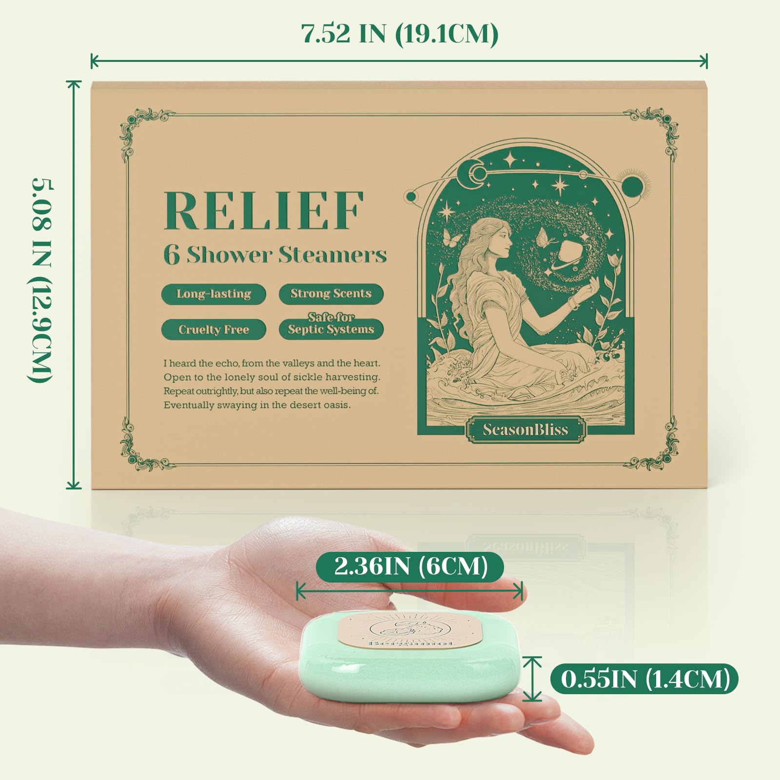 SeasonBliss bombas de ducha Citricos: nota cítrica para energia y buen animo