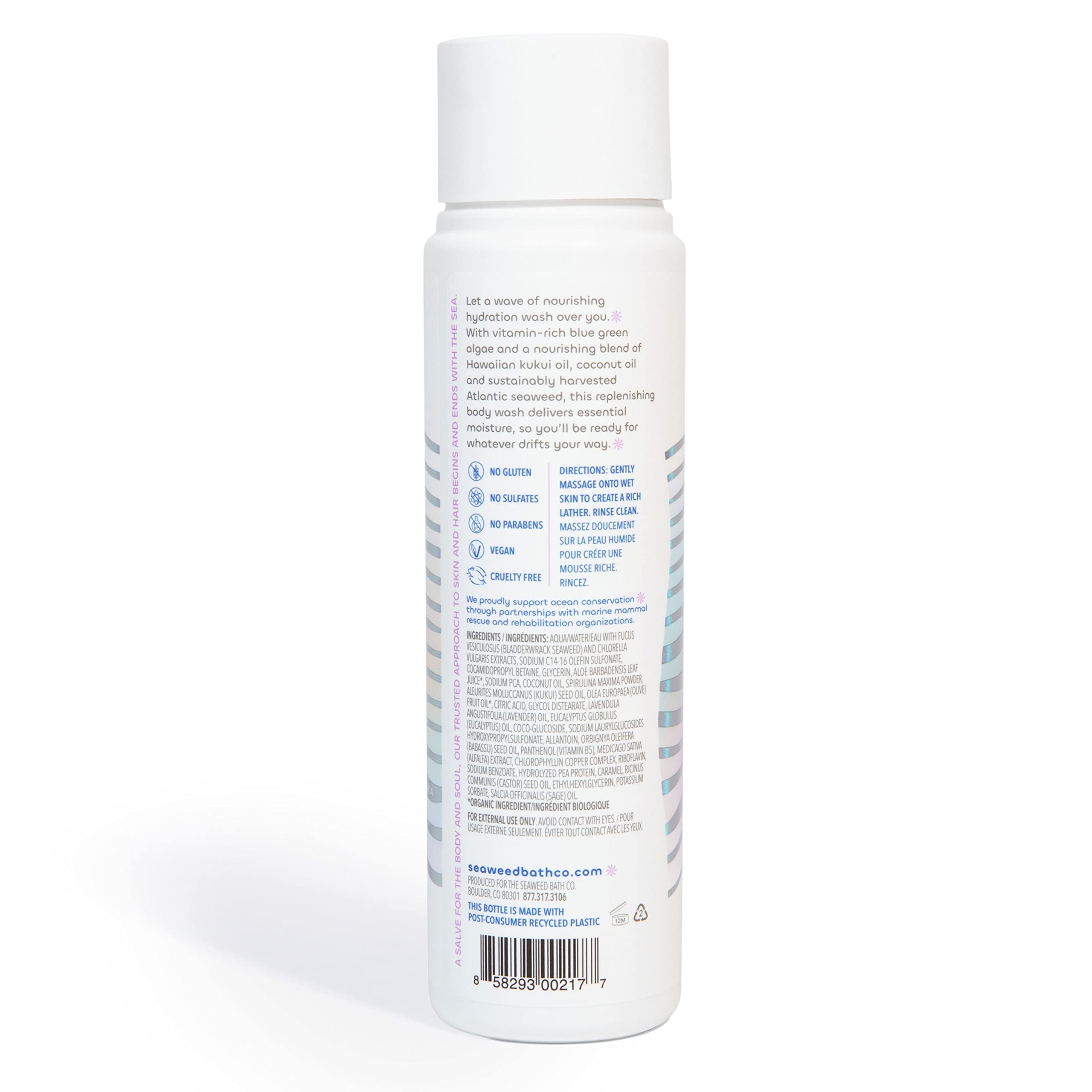 Seaweed Bath Co. aplicación diaria en la ducha: crema espumosa lista para usar.