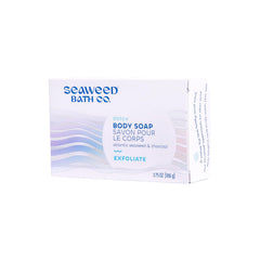 The Seaweed Bath Co. barra exfoliante detox carbono, piel suave y firme.