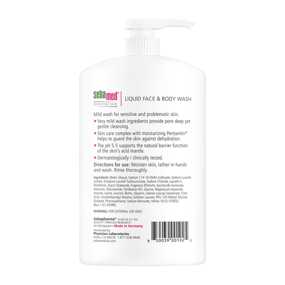 SEBAMED textura suave e hidratante ideal para uso diario.