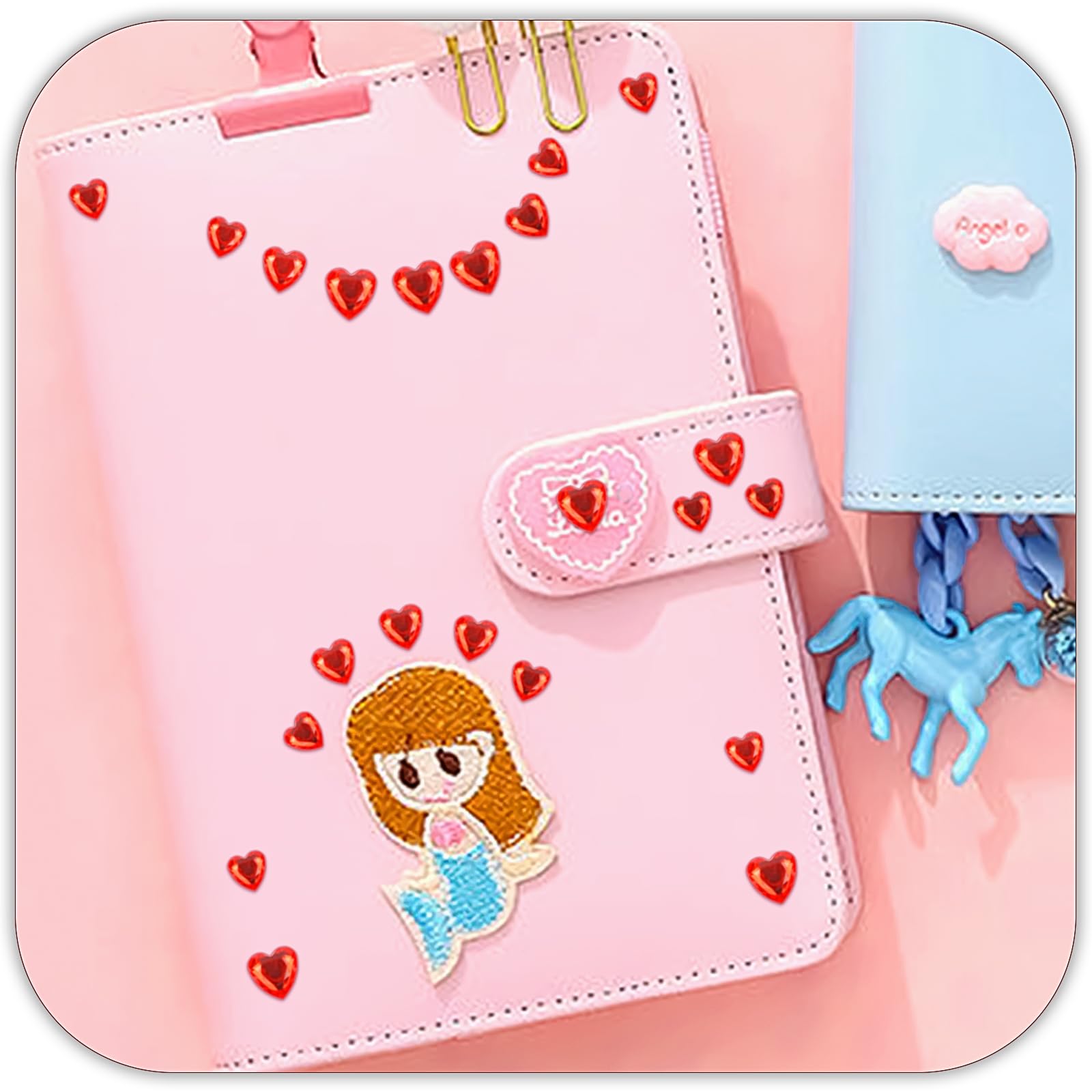 SeBneny empaque con 3 hojas y pinzas para manualidades y uñas.