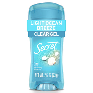 Secret botella desodorante gel claro para frescura duradera durante todo el día