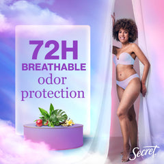 Secret Fresh mineral balance label close-up emphasizing pH-balancing minerals.