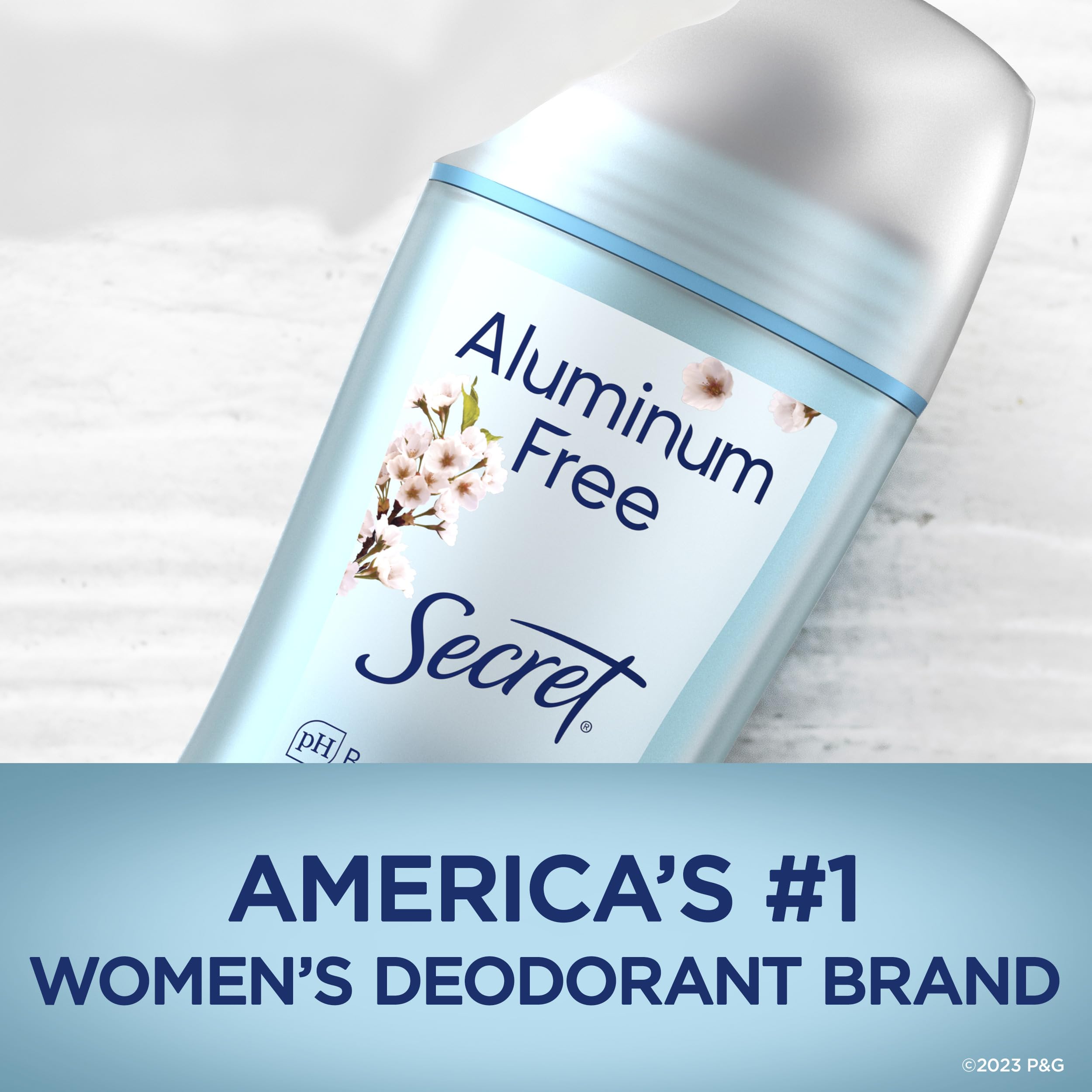 Secret deodorant swatch shows no white marks on skin