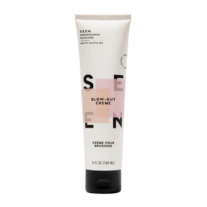 SEEN Blow-Out Creme - botella con aroma, protección de calor y brillo duradero.
